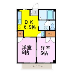 リバーサイド中川の物件間取画像